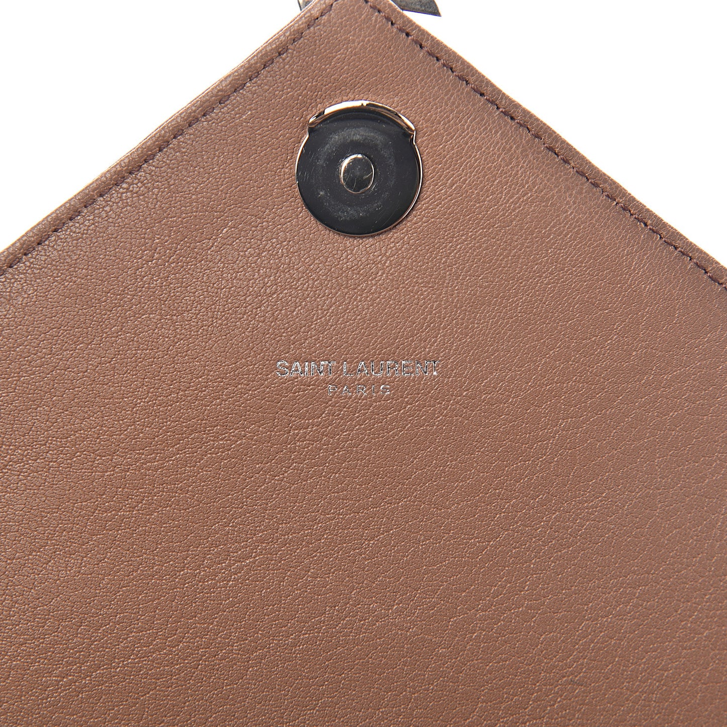 Sheepskin Matelasse Chevron Monogram Medium College Bag Fard