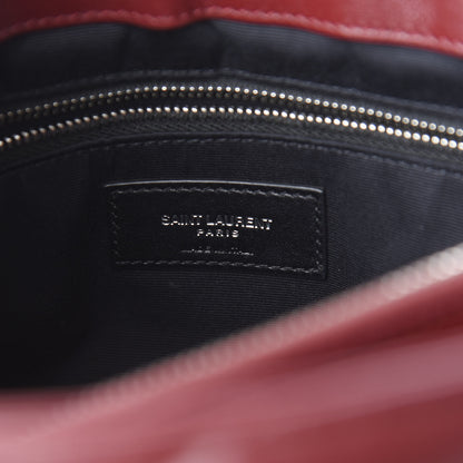 Saint Laurent Calfskin Y Quilted Monogram Medium Loulou Chain Satchel Palissandre 5 of 9