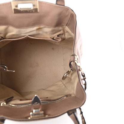 Valentino Garavani Calfskin Rockstud New Dome Bucket Tote Poudre 5 of 13