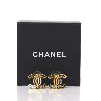 Chanel Metal Obazine CC Earrings Gold 5 of 5