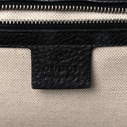 Gucci Calfskin Large New Bamboo Top Handle Bag Black 6 of 20
