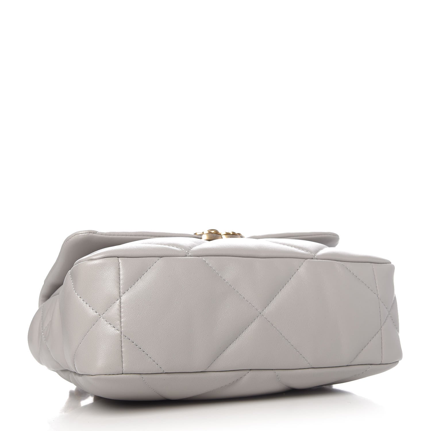 Chanel Lambskin Quilted Medium Chanel 19 Flap Grey 4 of 11
