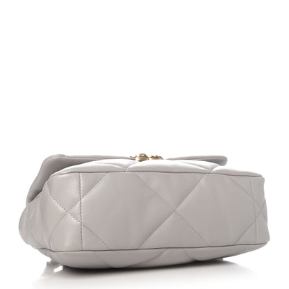Chanel Lambskin Quilted Medium Chanel 19 Flap Grey 4 of 11