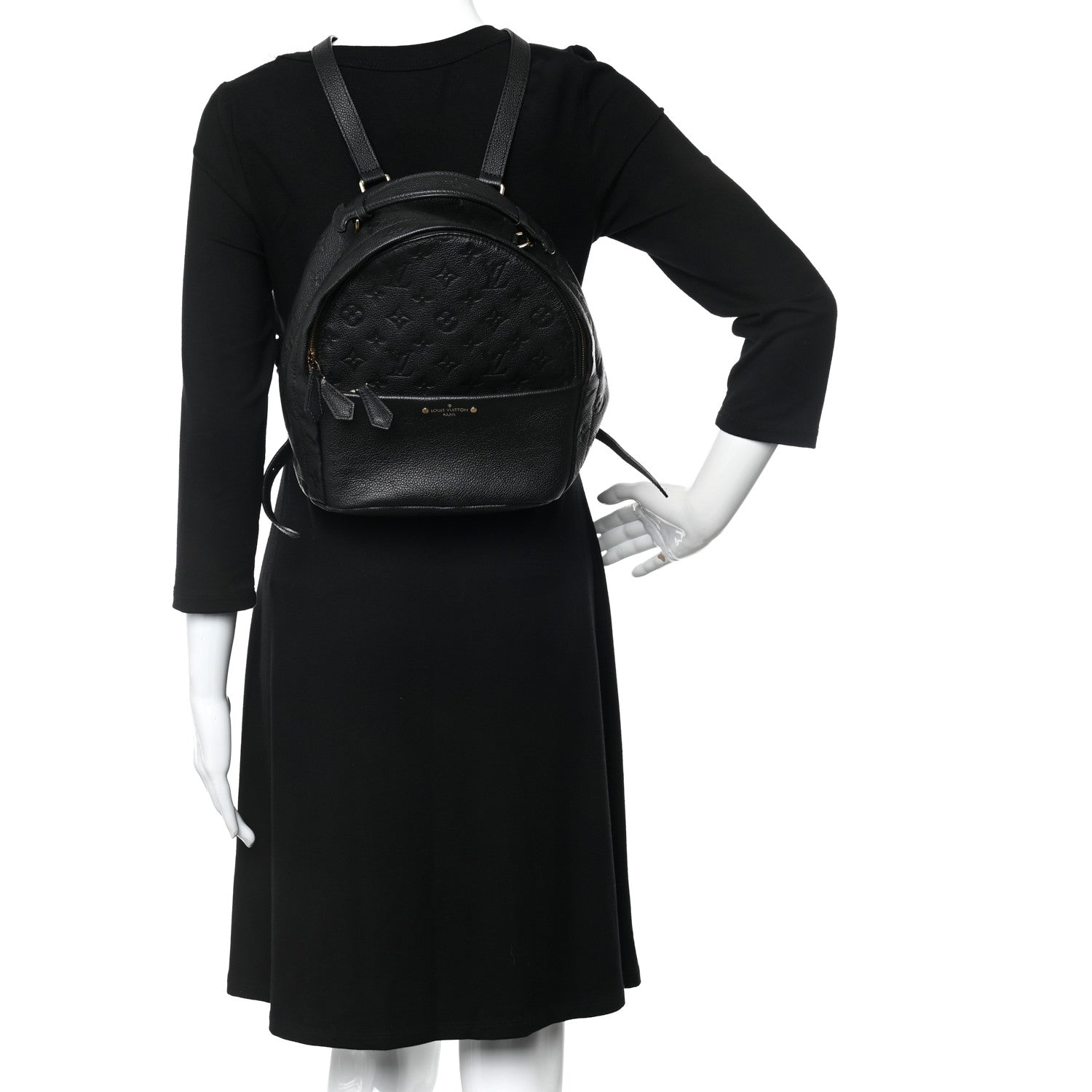 Louis Vuitton Empreinte Sorbonne Backpack Black 2 of 9