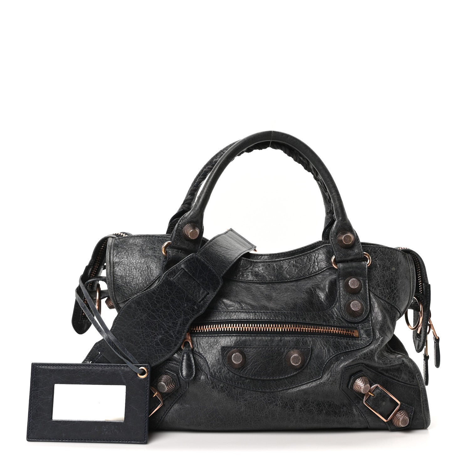 Balenciaga Agneau Giant 21 Rose Gold Hardware City Dark Night 3 of 11