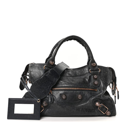 Balenciaga Agneau Giant 21 Rose Gold Hardware City Dark Night 3 of 11