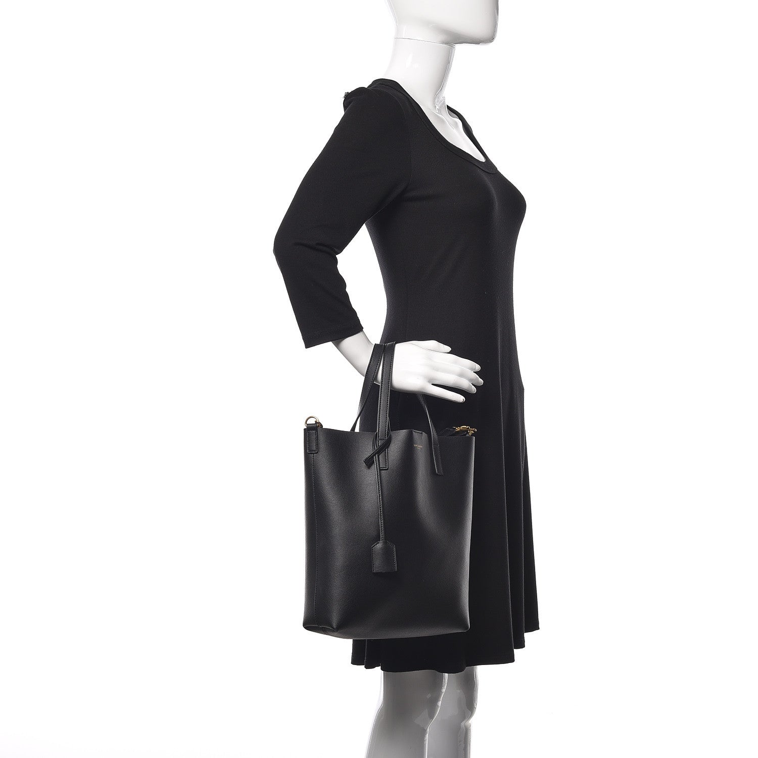 Saint Laurent Calfskin Toy Shopping Tote Black 3 of 11
