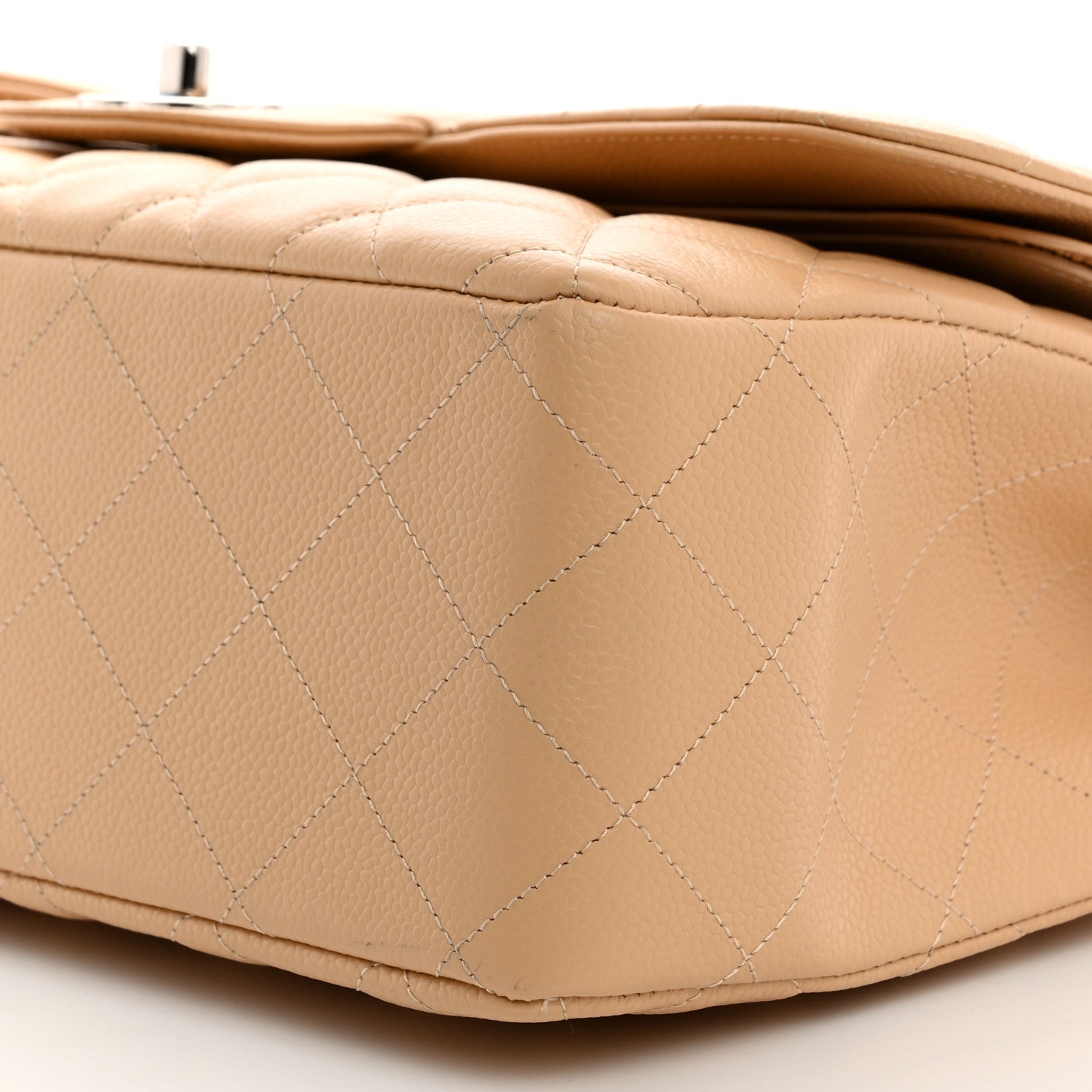 Chanel Caviar Quilted Jumbo Double Flap Beige Clair 10 of 10