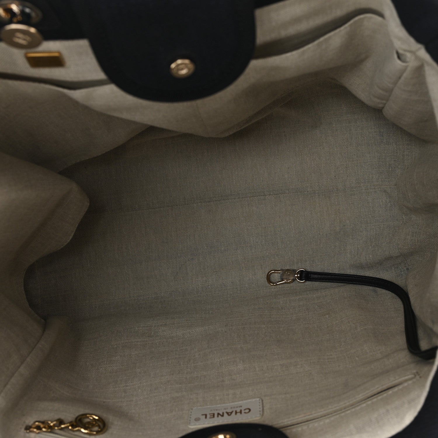 Chanel Mixed Fibers Medium Deauville Tote Black 5 of 11