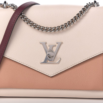 Louis Vuitton Soft Calfskin Mylockme Chain Bag BB Rose Silk Quartz Calla 9 of 9