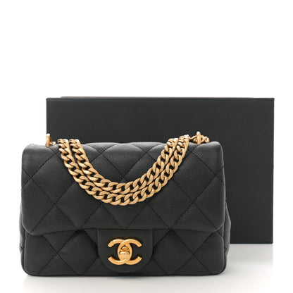 Chanel Caviar Quilted Mini Sweetheart Rectangular Flap Black 11 of 11