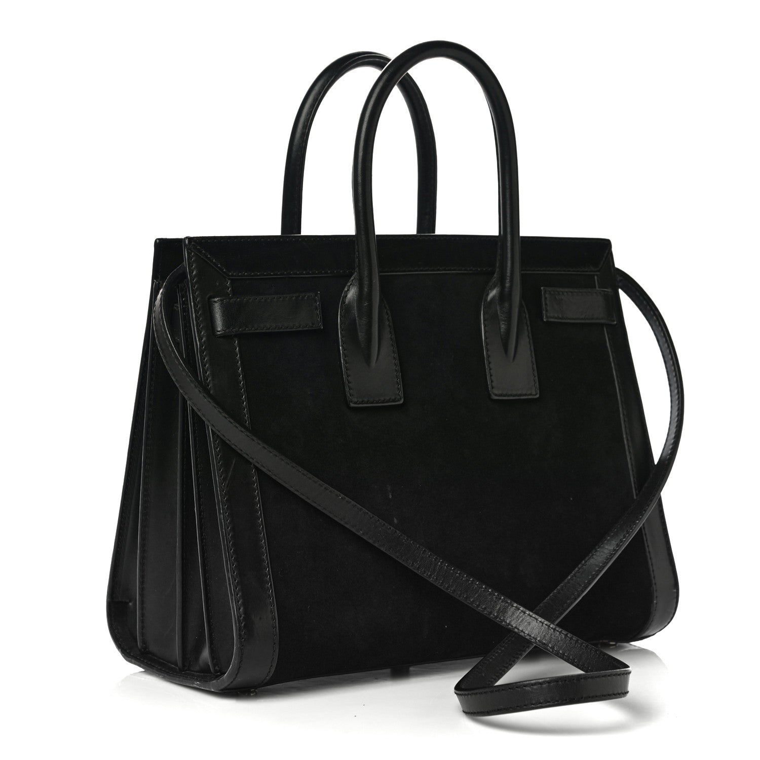 Saint Laurent Suede Calfskin Small Sac De Jour Black 3 of 11