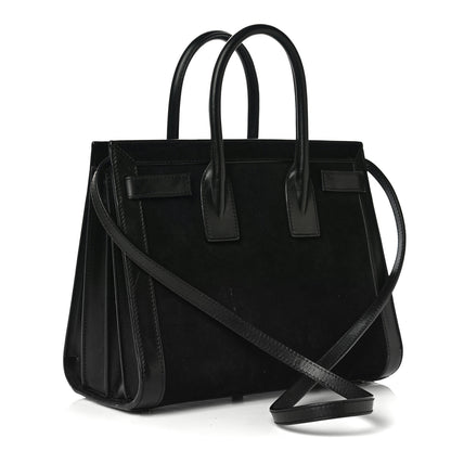 Saint Laurent Suede Calfskin Small Sac De Jour Black 3 of 11