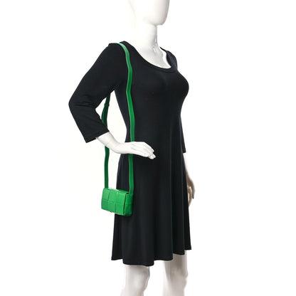 Bottega Veneta Paper Calfskin Maxi Intreccio Extra Mini Cassette Crossbody Bag Parakeet 2 of 9