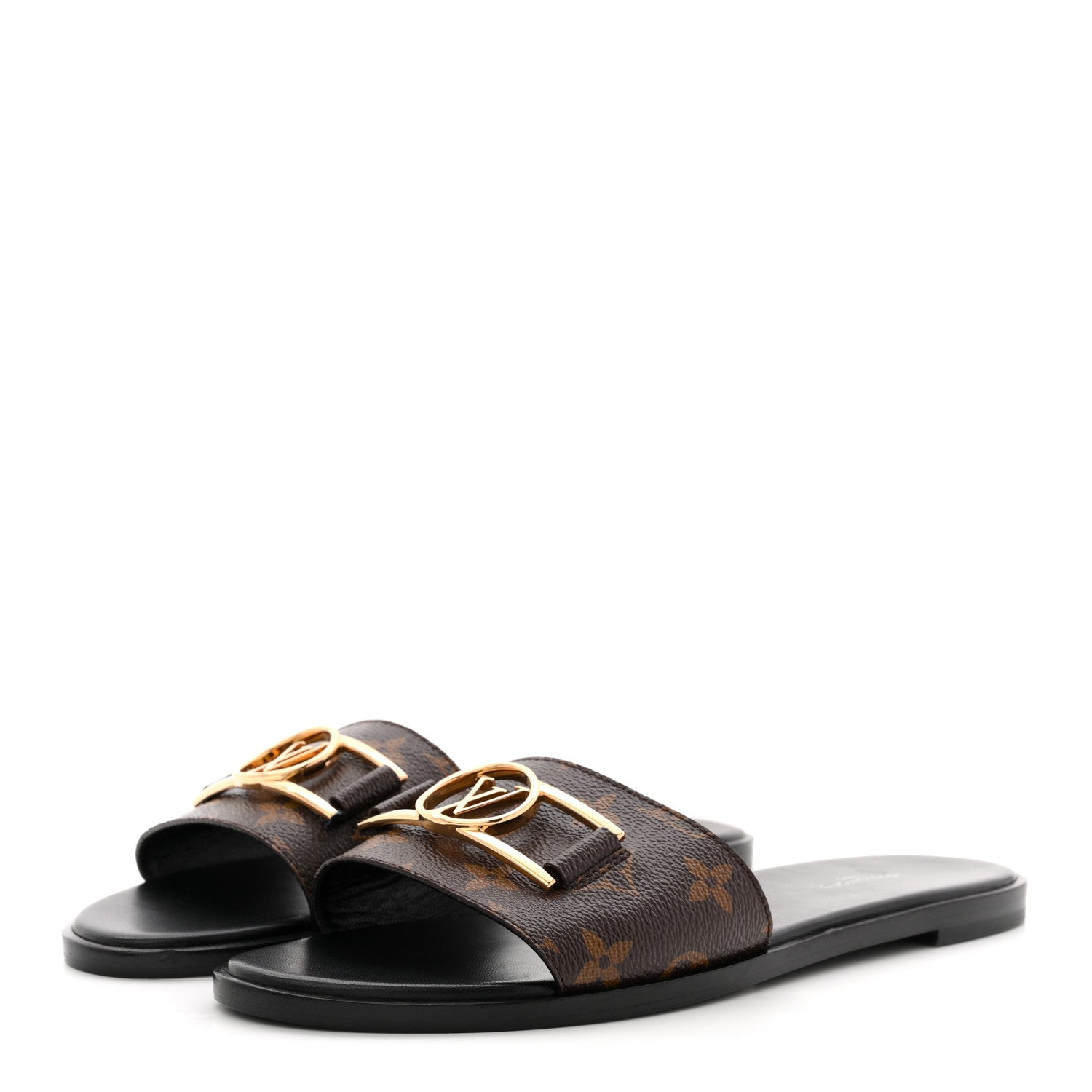 Louis Vuitton Patent Monogram Lock It Flat Mules 41 4 of 11