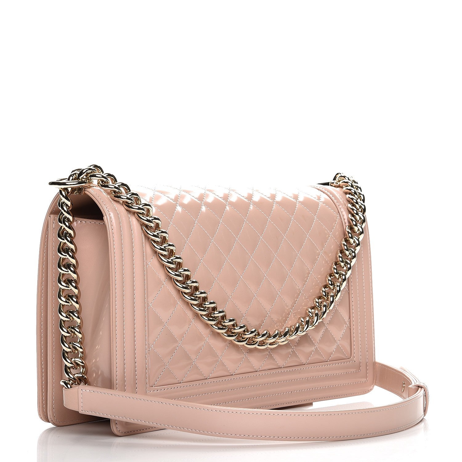 Chanel Iridescent Calfskin Quilted New Medium Boy Flap Light Pink 3 of 10