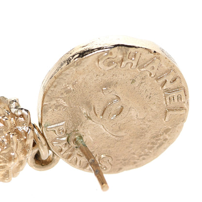 Chanel Metal CC Coin Tassel Earrings Gold 4 of 4