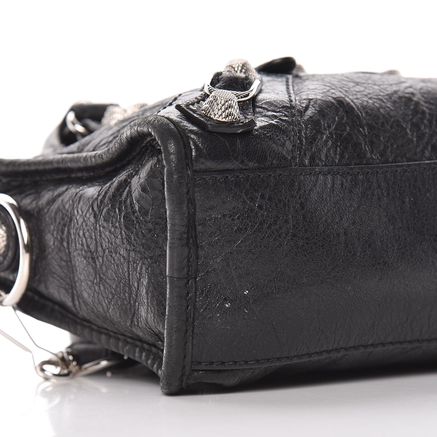Agneau Giant 12 Silver Hardware Mini City Black