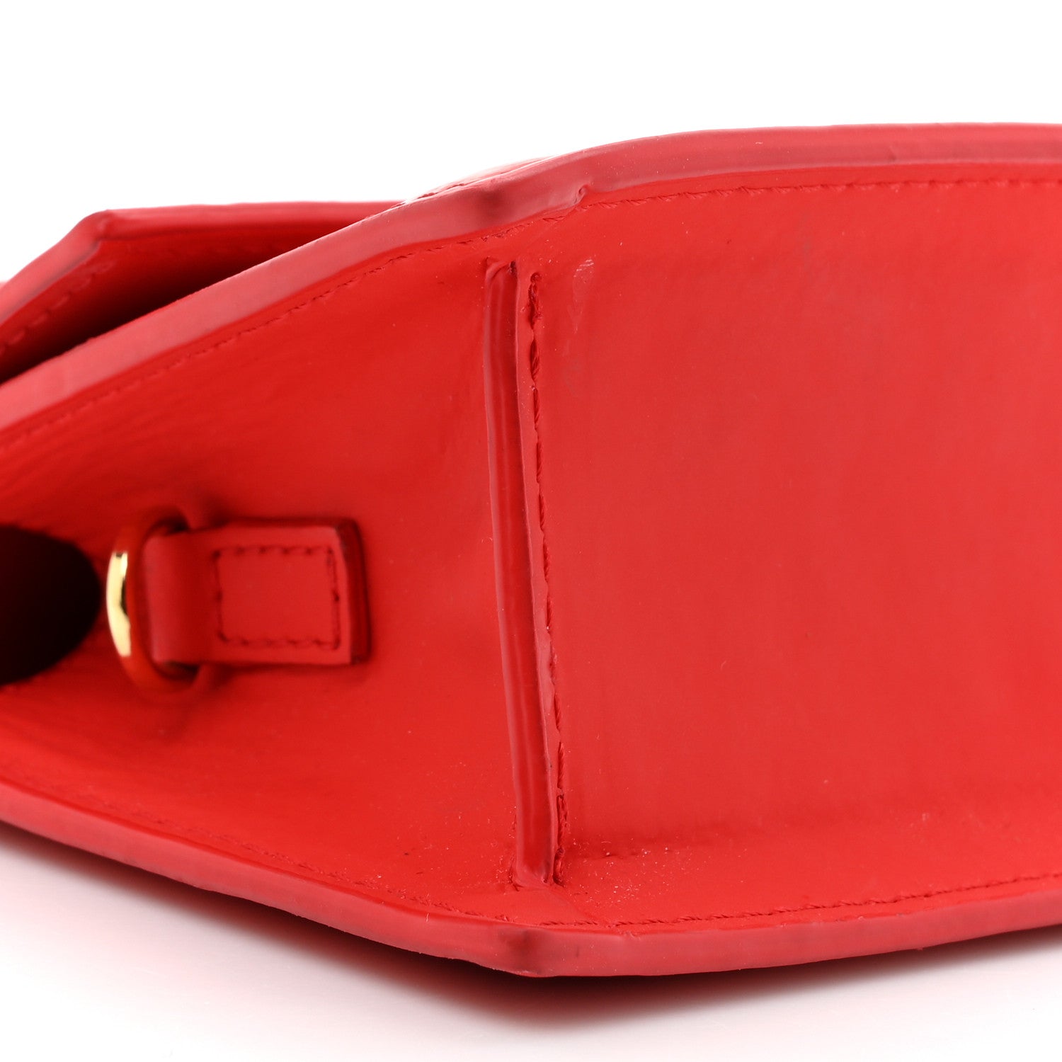 Jacquemus Rubberized Calfskin Le Chiquito Moyen Red 9 of 19