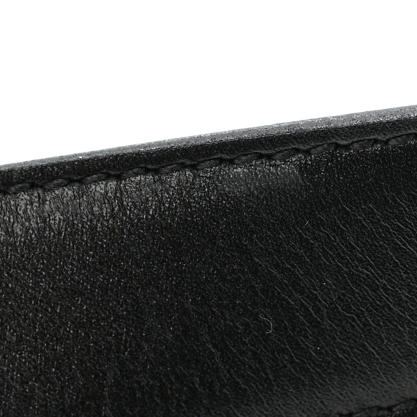 Brushed Calfskin Folk Buckle Belt 95 38 Black