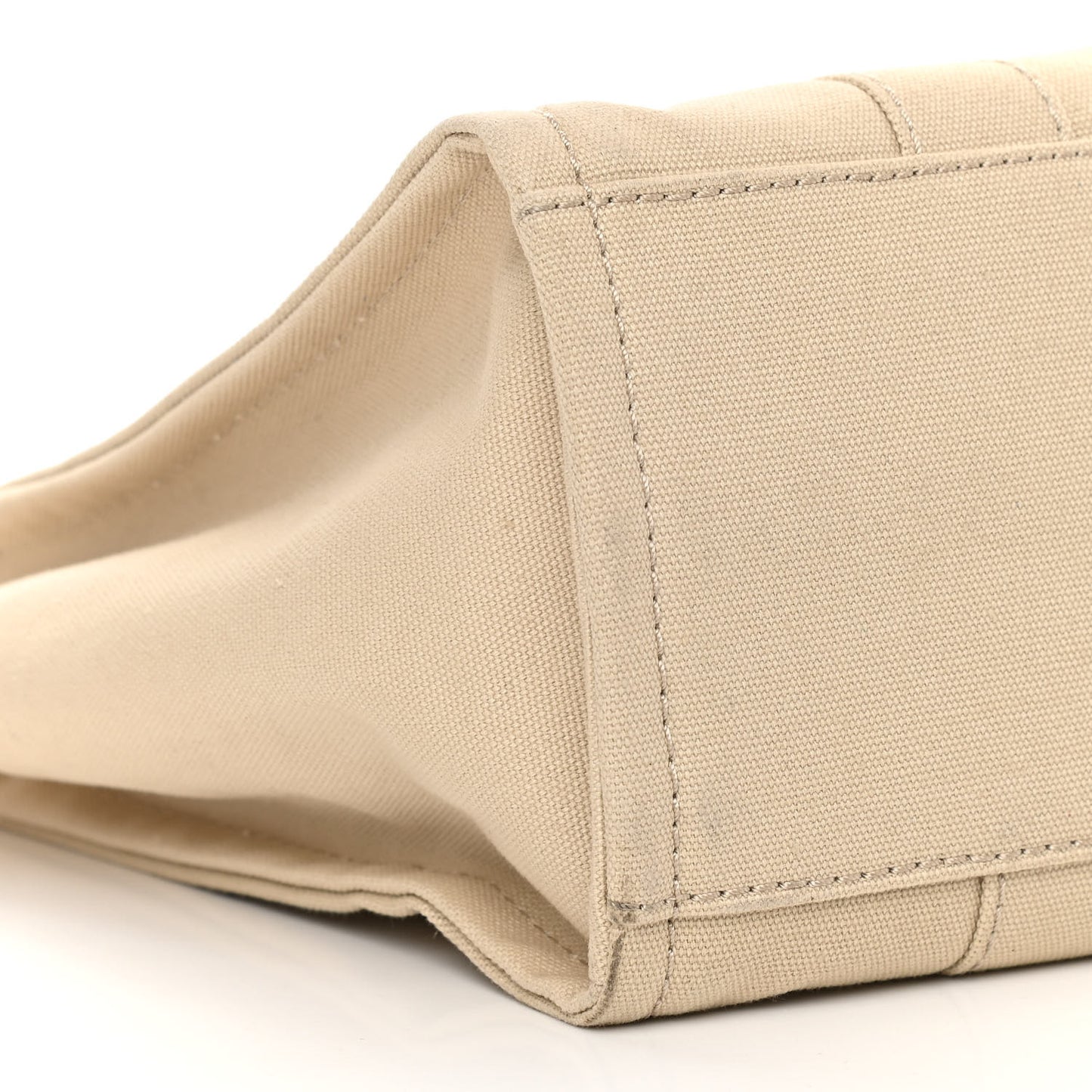 Cotton Canvas Medium The Traveler Tote Bag Beige