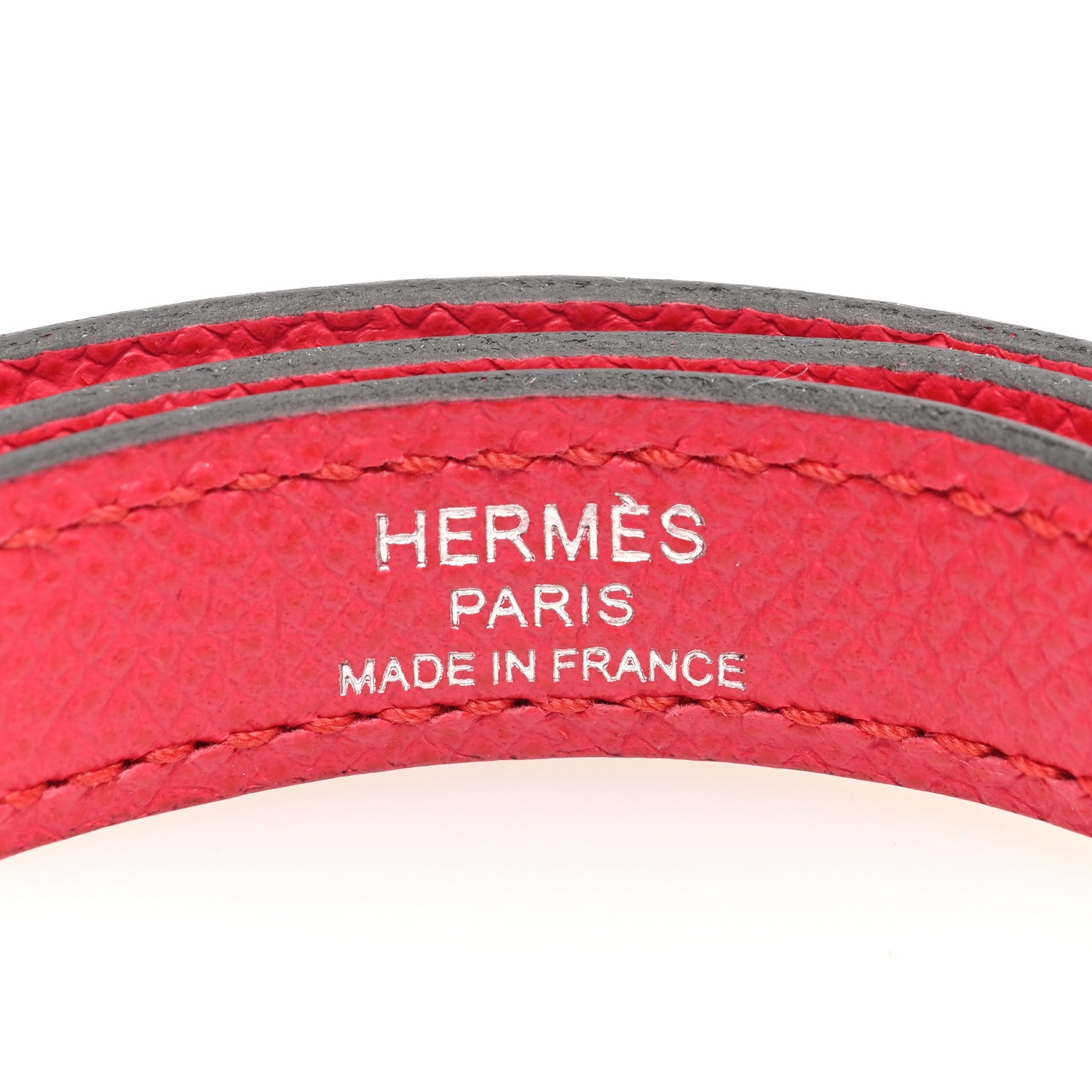 Hermes Epsom Kelly Shoulder Strap Rouge De Coeur 3 of 4