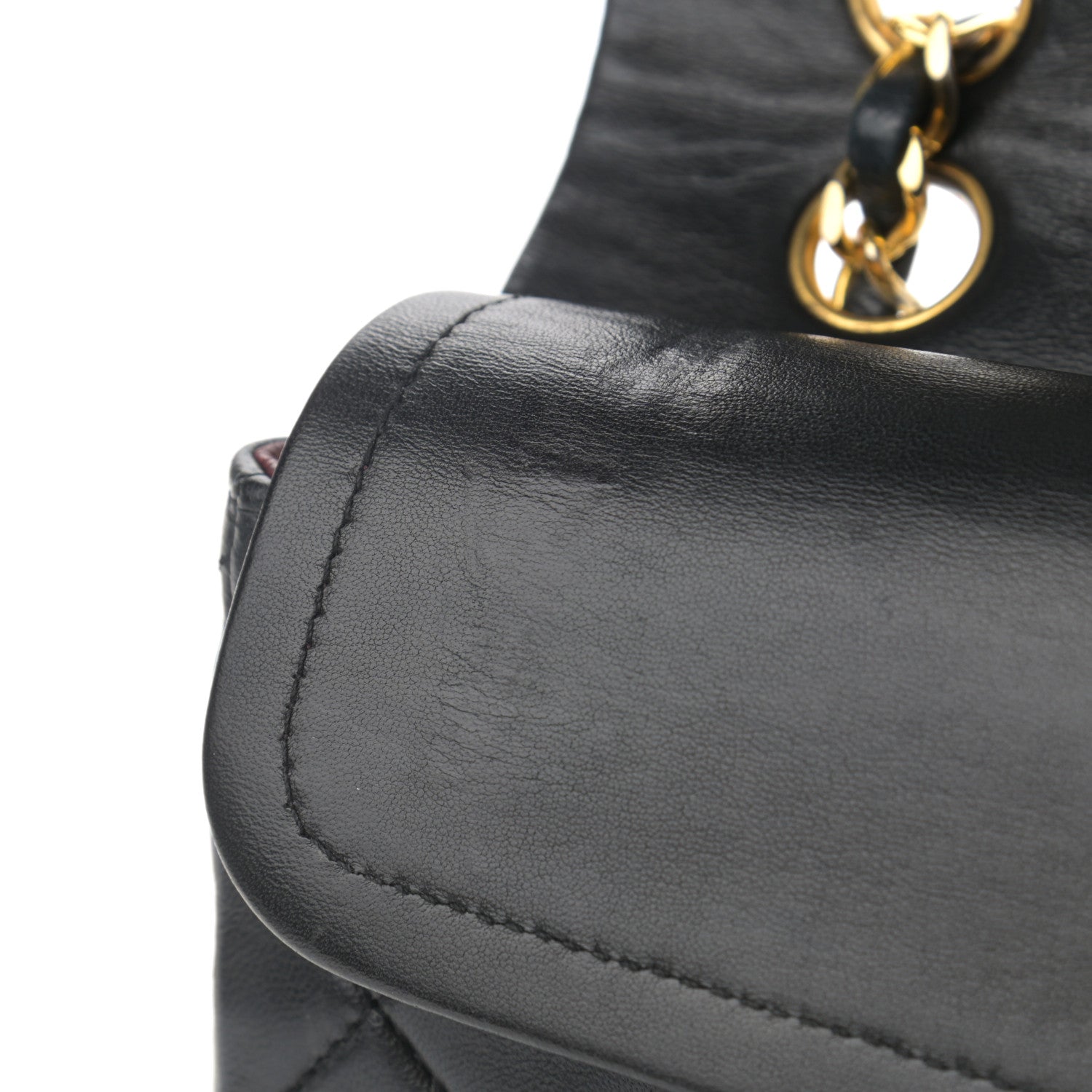 Chanel Lambskin Quilted Small Double Flap Black 14 of 17