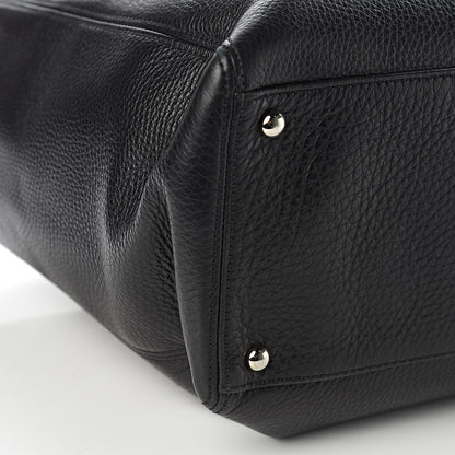 Chanel Calfskin Cerf Executive Shopper Tote Black 10 of 12