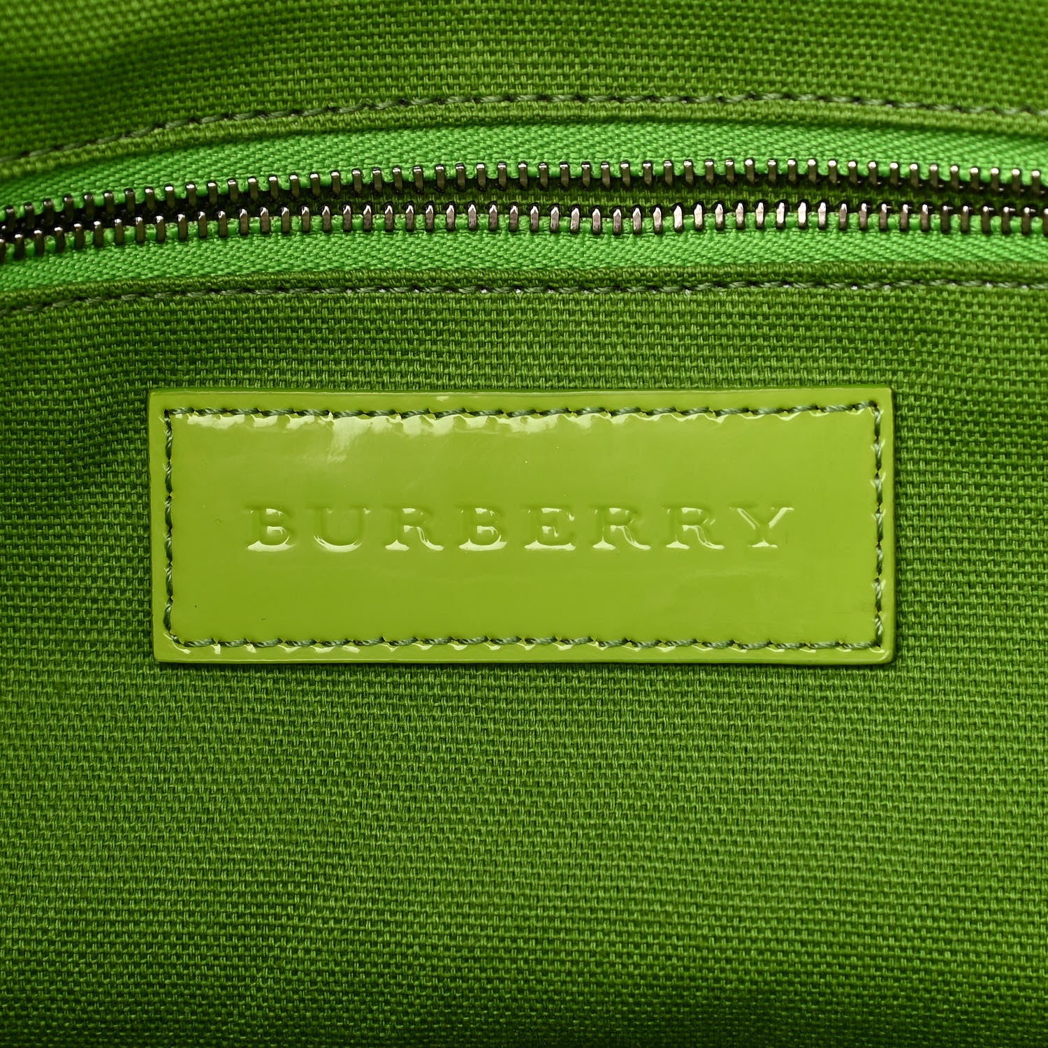 Burberry Nova Check PVC Tote Green 6 of 16
