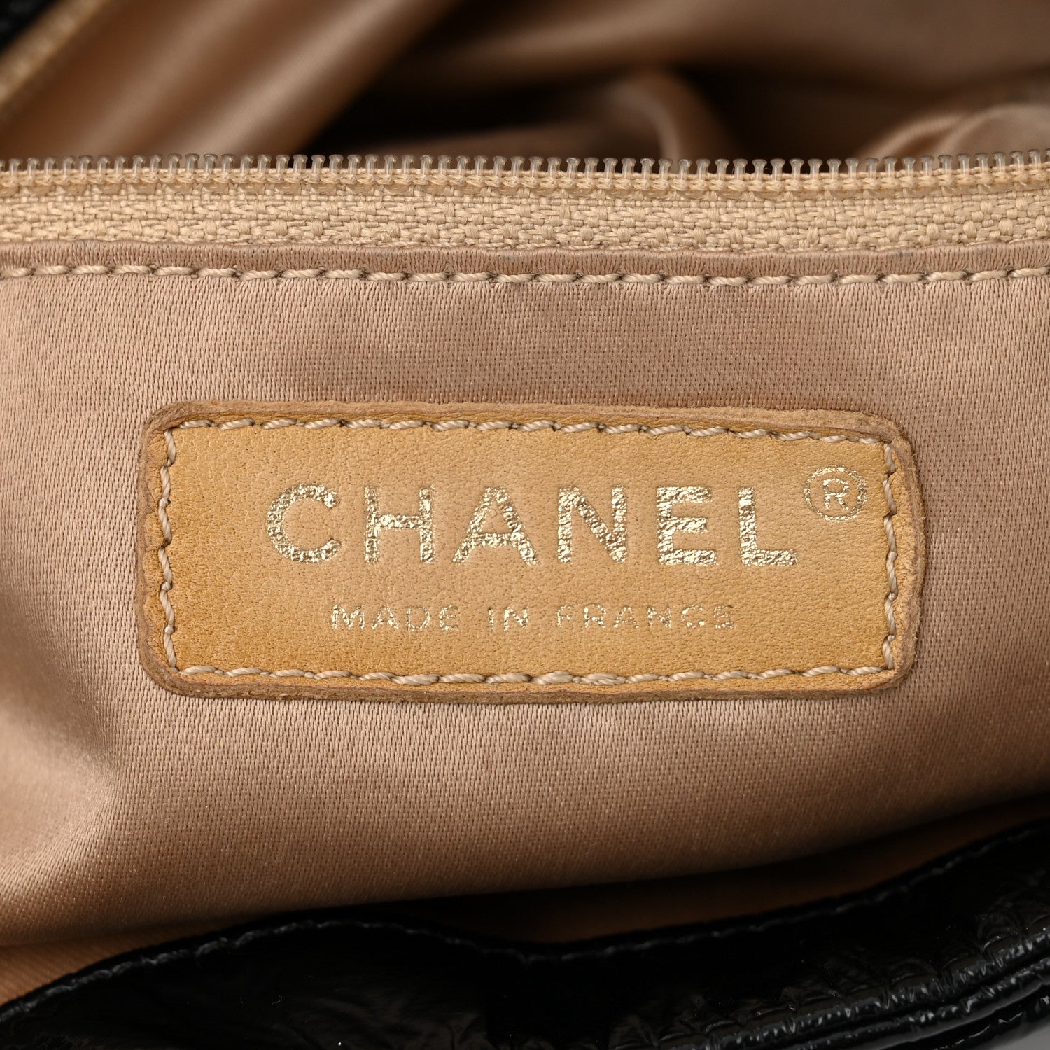 Chanel Vinyl Medium Rock and Chain Flap Black Black 6 of 11
