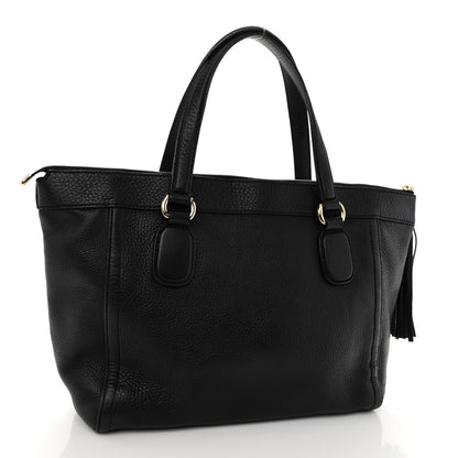 Gucci Pebbled Calfskin Small Soho Top Handle Bag Black 3 of 11