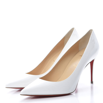 Christian Louboutin Patent Kate 85 Pumps 40 White 3 of 9