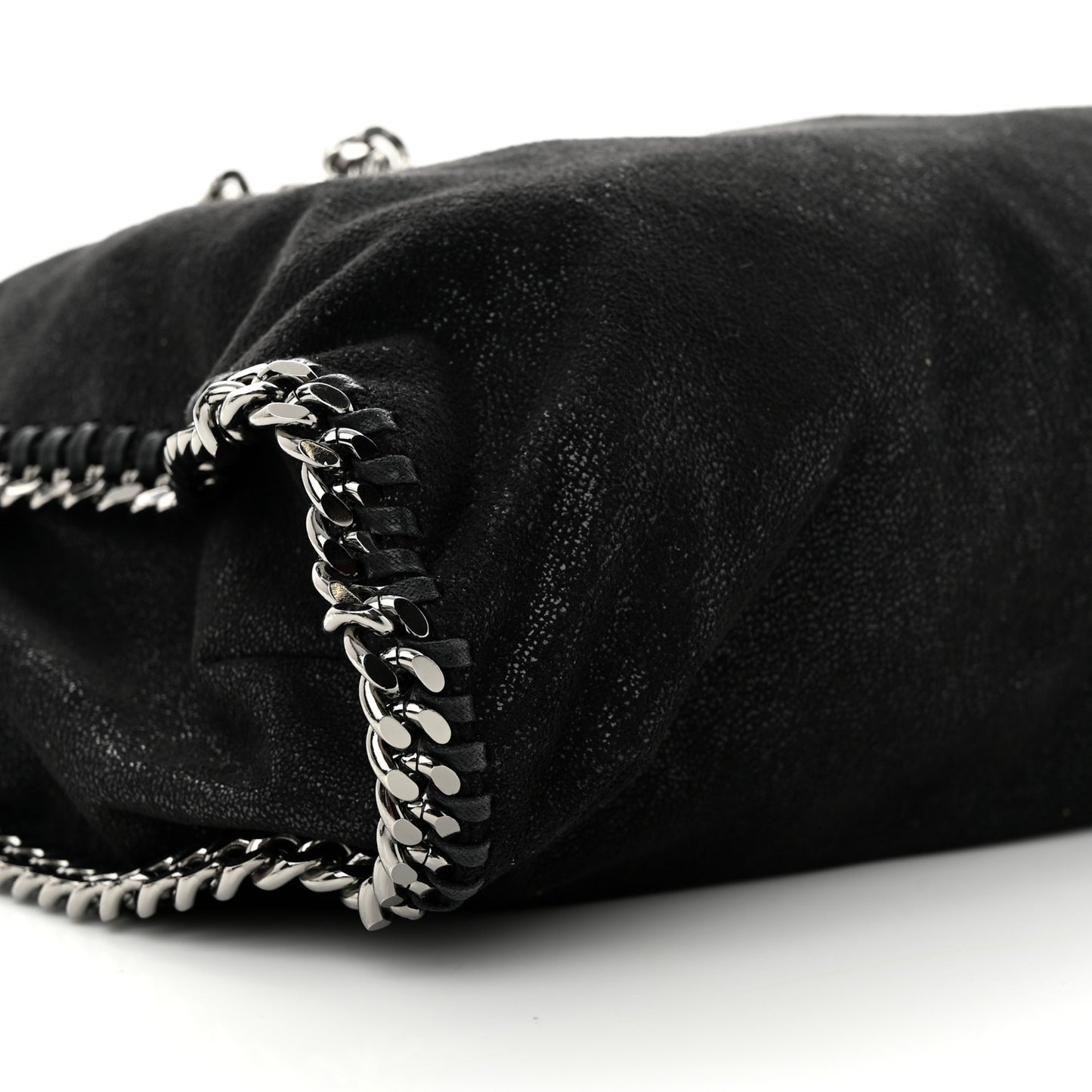 Shaggy Deer Falabella Fold Over Tote Black