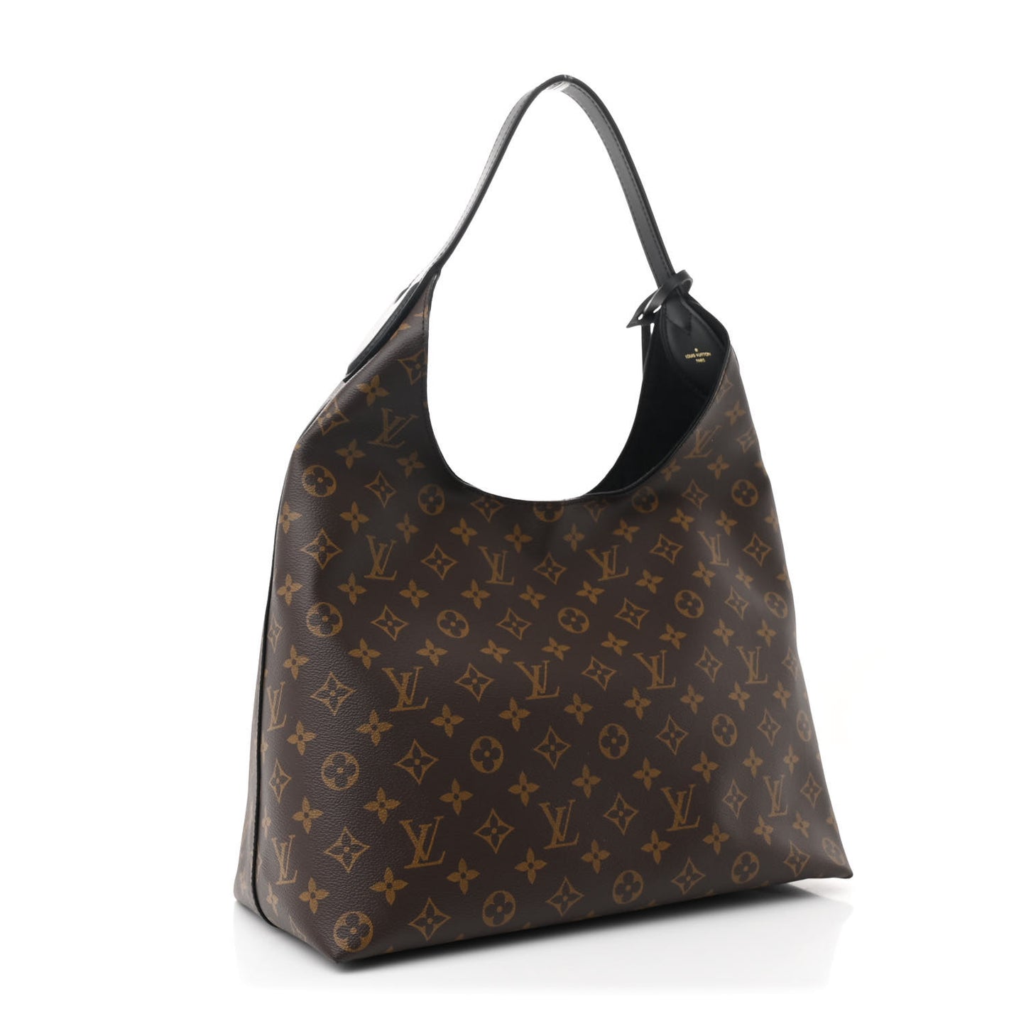 Monogram Flower Hobo Black