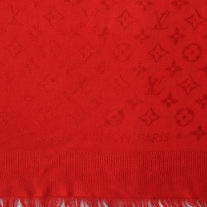 Louis Vuitton Silk Wool Monogram Shawl Pomme D'Amour 4 of 6