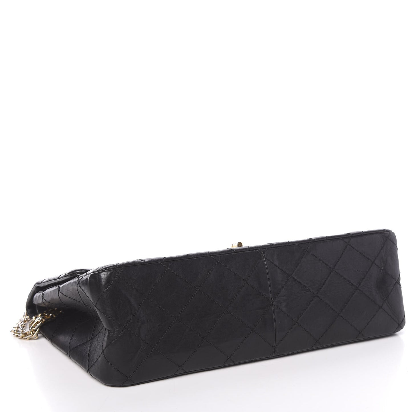 Aged Calfskin Quilted 2.55 Reissue 226 Flap Black