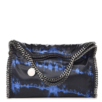 Stella McCartney Tie Dyed Satin Small Falabella Fold Over Tote Cerulean 1 of 7