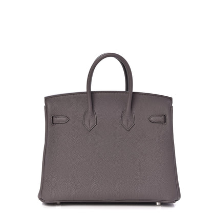 Hermes Togo Birkin 25 Etain 5 of 33