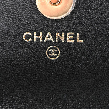 Chanel Lambskin Quilted Flap Card Holder With Cuff Black 6 of 10