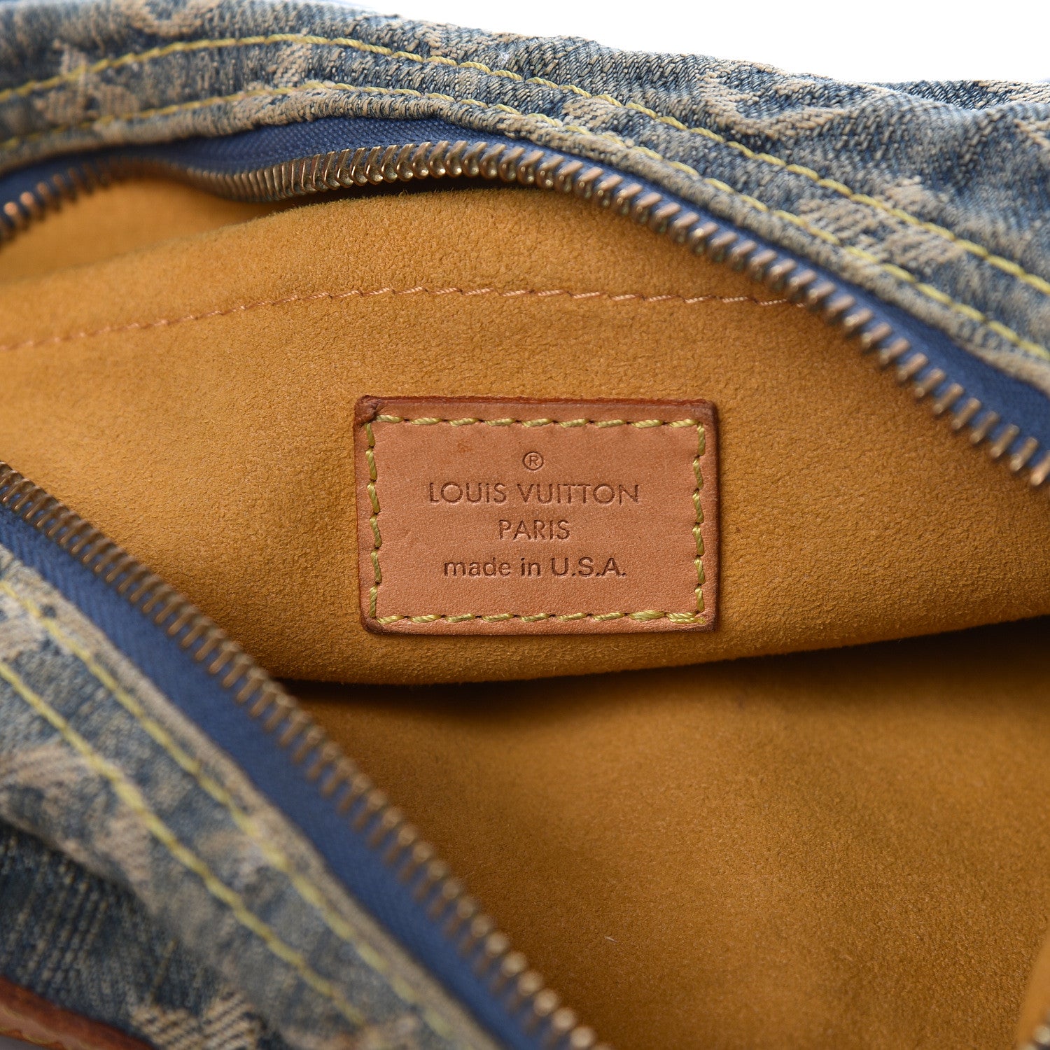 Louis Vuitton Monogram Denim Baggy PM Blue 6 of 15