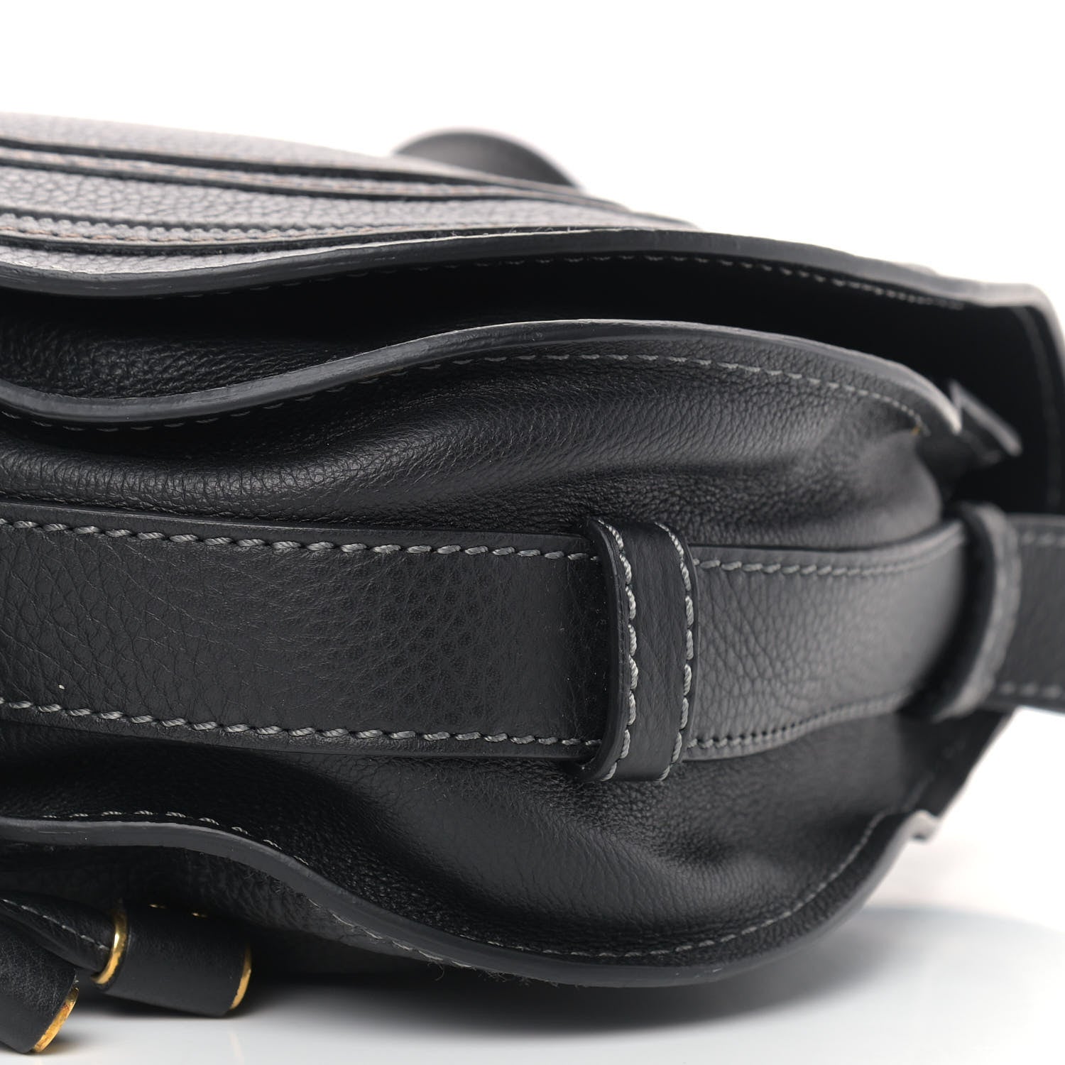 Chloe Calfskin Medium Marcie Round Crossbody Bag Black 9 of 9