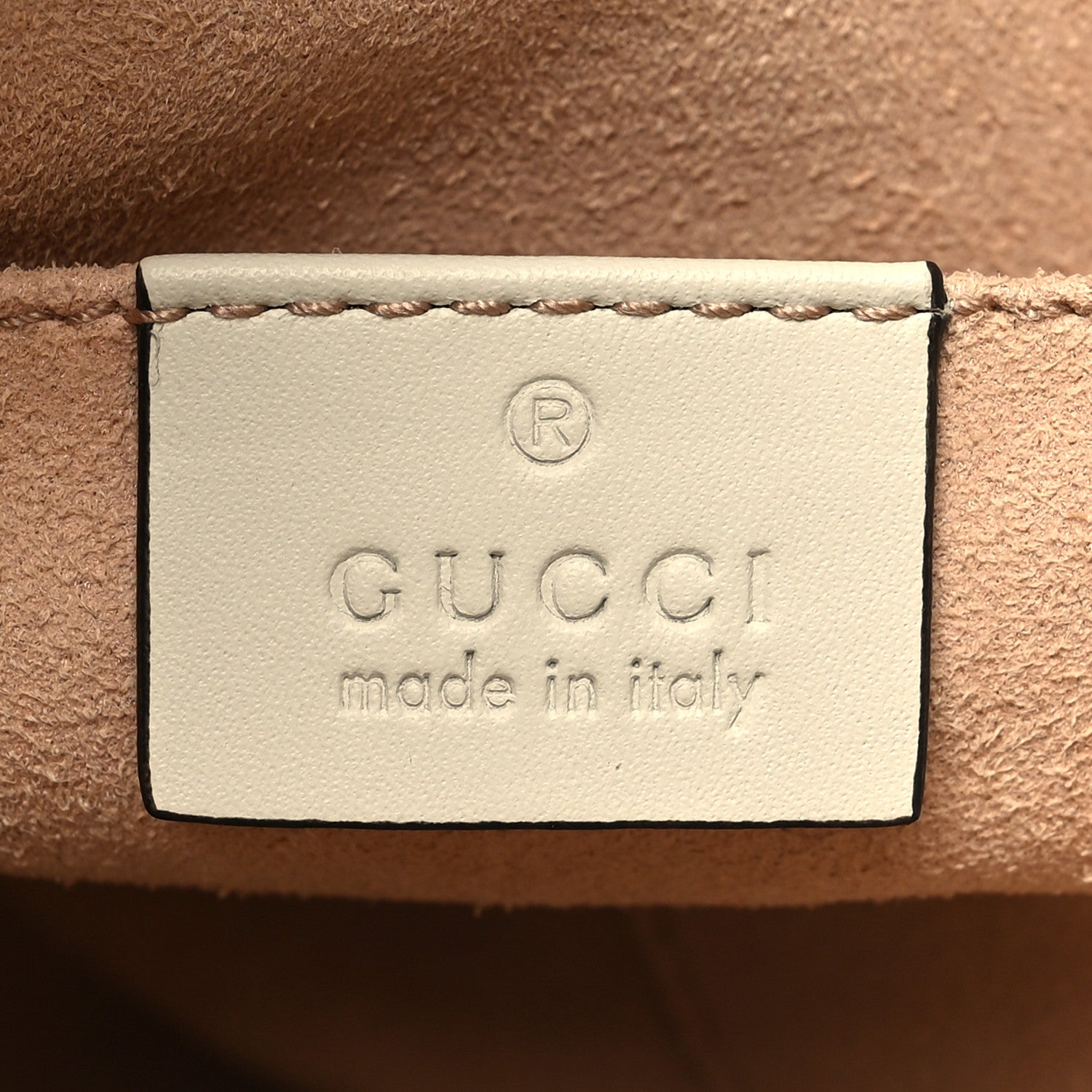 Gucci GG Supreme Monogram Moon Calfskin Small Padlock Tote Beige Ebony Mystic White 6 of 10