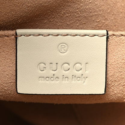 Gucci GG Supreme Monogram Moon Calfskin Small Padlock Tote Beige Ebony Mystic White 6 of 10