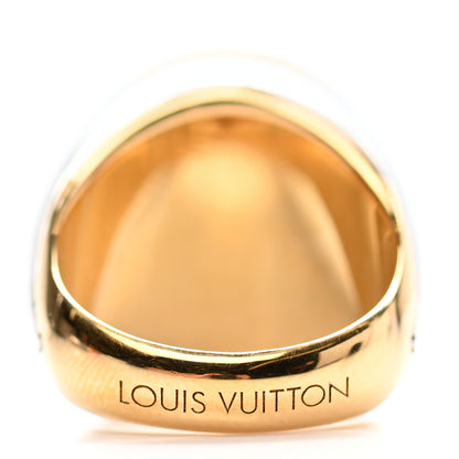 Louis Vuitton Signet Key Ring XS Gold Silver 3 of 6