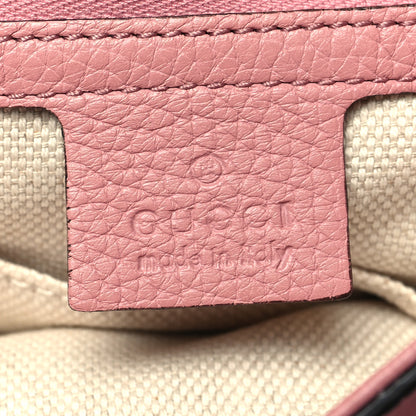 Gucci Pebbled Calfskin Medium Soho Flap Crossbody Pink 6 of 10