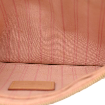 Louis Vuitton Damier Azur Neverfull MM GM Pochette Rose Ballerine 5 of 7