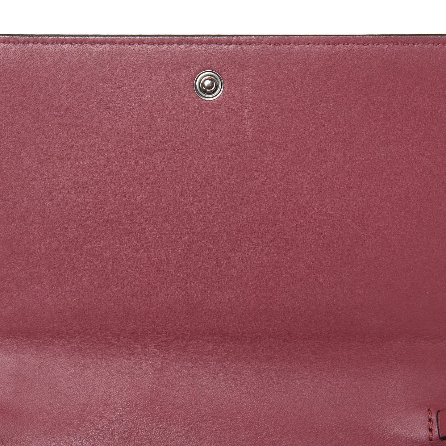GG Supreme Monogram Blooms Chain Wallet Beige Multicolor Dry Rose