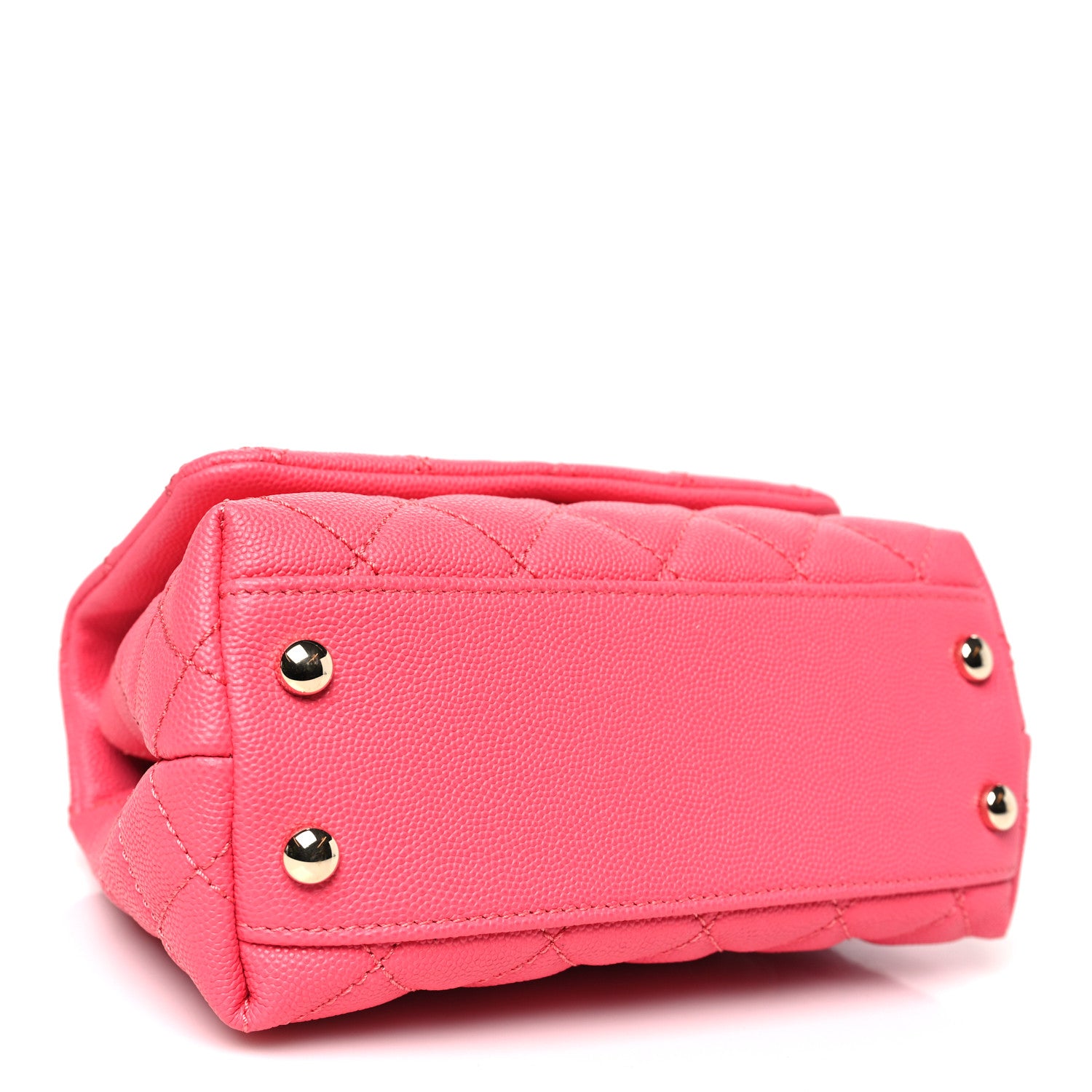 Chanel Caviar Quilted Extra Mini Coco Handle Flap Pink 4 of 10