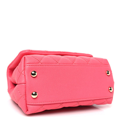 Chanel Caviar Quilted Extra Mini Coco Handle Flap Pink 4 of 10