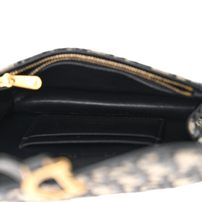 Christian Dior Oblique Saddle Belt Bag Blue 5 of 14